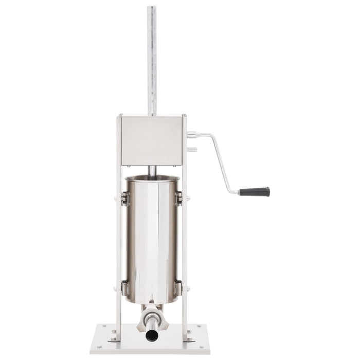 Aparat de umplut cârnați manual, argintiu, 5 L, oțel inoxidabil - WALTI WALTI