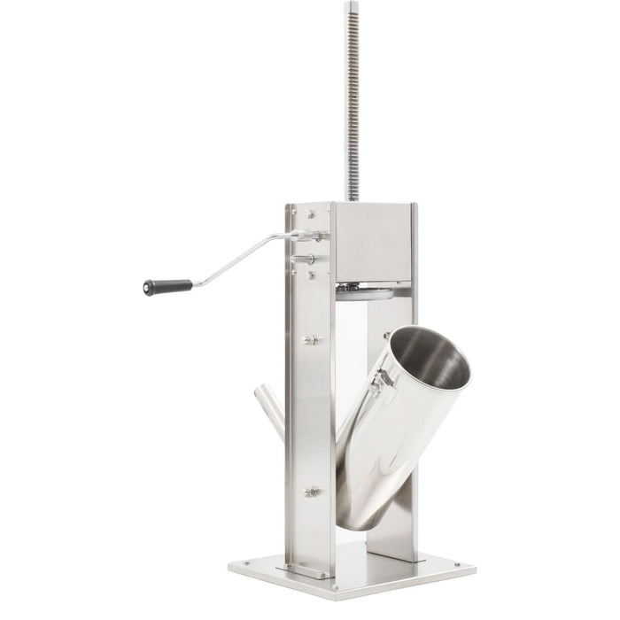 Aparat de umplut cârnați manual, argintiu, 5 L, oțel inoxidabil - WALTI WALTI