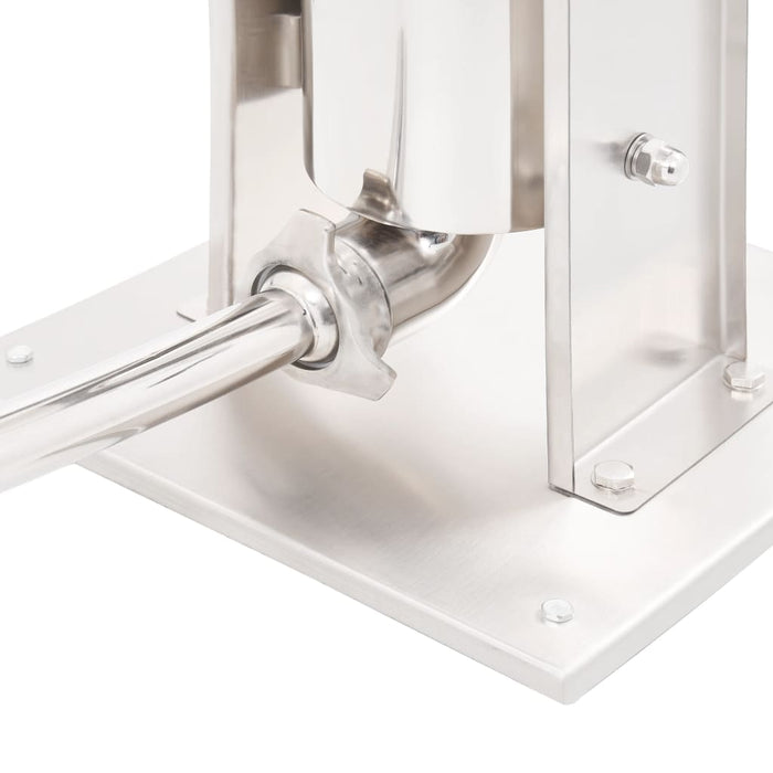 Aparat de umplut cârnați manual, argintiu, 5 L, oțel inoxidabil - WALTI WALTI