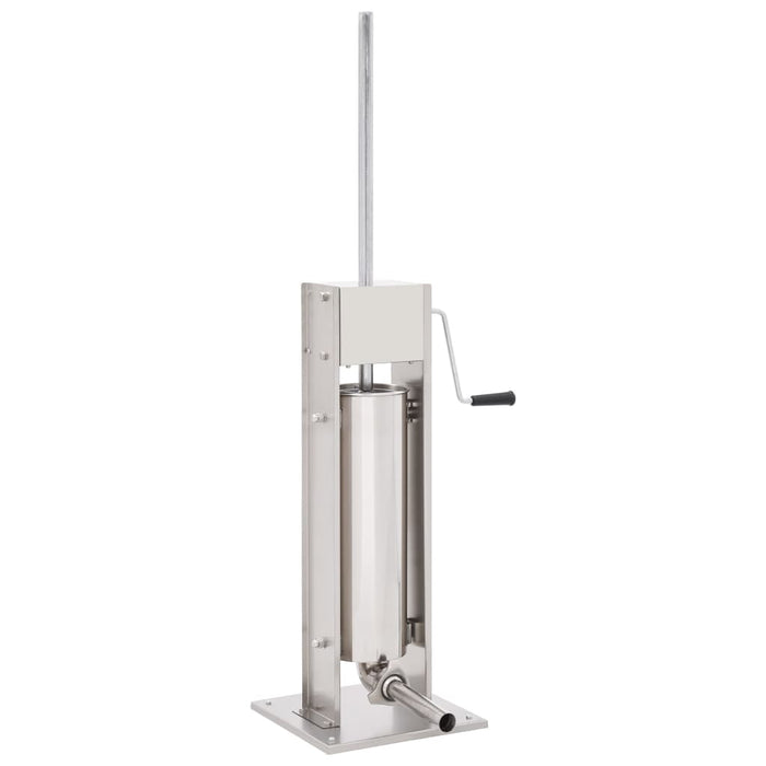 Aparat de umplut cârnați manual, argintiu, 7 L, oțel inoxidabil - WALTI WALTI