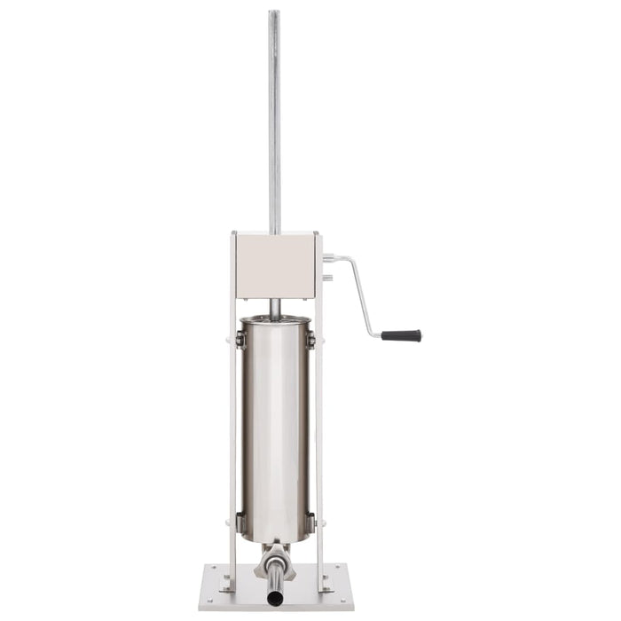 Aparat de umplut cârnați manual, argintiu, 7 L, oțel inoxidabil - WALTI WALTI