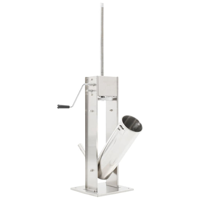 Aparat de umplut cârnați manual, argintiu, 7 L, oțel inoxidabil - WALTI WALTI