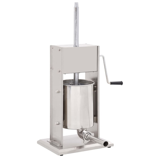 Aparat de umplut cârnați manual, argintiu, 10L, oțel inoxidabil - WALTI WALTI