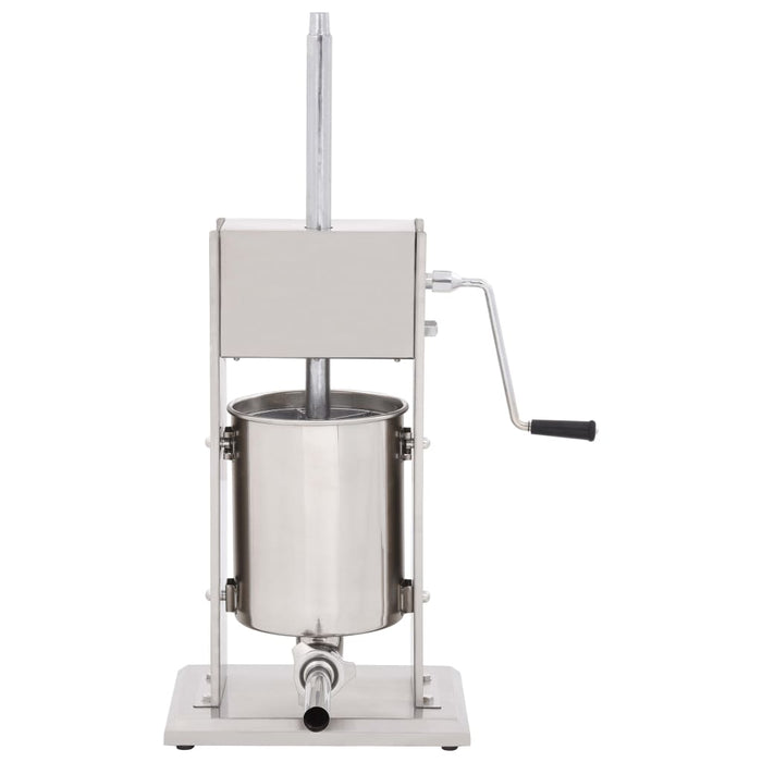 Aparat de umplut cârnați manual, argintiu, 10L, oțel inoxidabil - WALTI WALTI