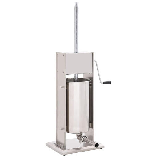 Aparat de umplut cârnați manual, argintiu, 15L, oțel inoxidabil - WALTI WALTI