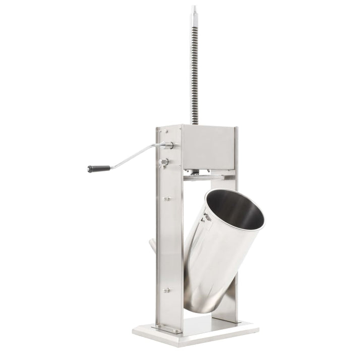 Aparat de umplut cârnați manual, argintiu, 15L, oțel inoxidabil - WALTI WALTI