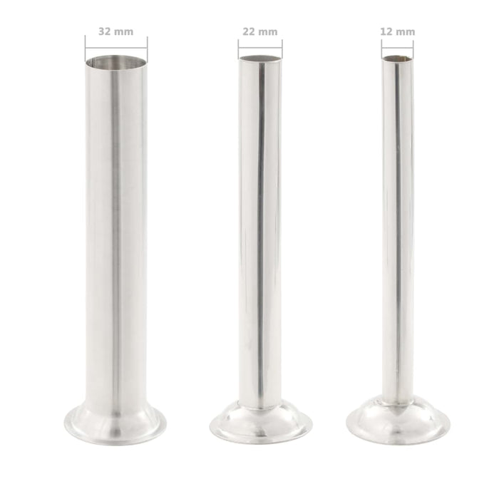 Aparat de umplut cârnați manual, argintiu, 15L, oțel inoxidabil - WALTI WALTI