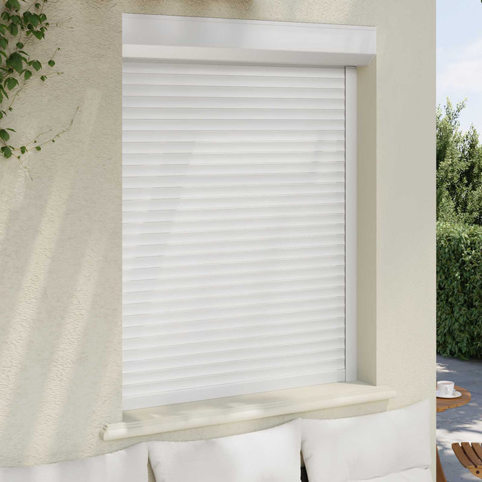 Obturator rulant Manual Alb 100 x 130 cm Aluminiu și Poliuretan - WALTI WALTI