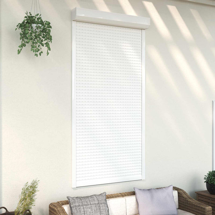 Obturator rulant Manual Alb 110 x 220 cm Aluminiu și Poliuretan - WALTI WALTI