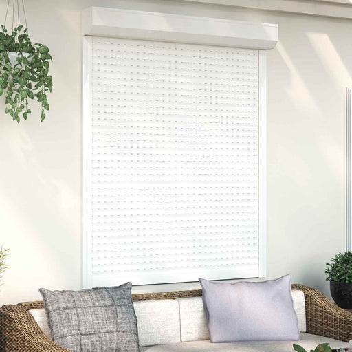 Obturator rulant Manual Alb 120 x 150 cm Aluminiu și Poliuretan - WALTI WALTI