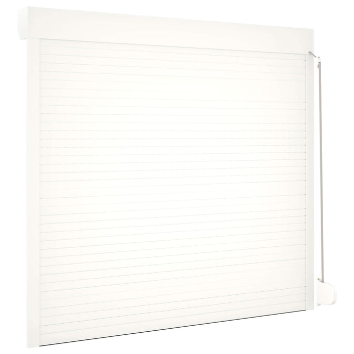 Obturator rulant Manual Alb 160 x 150 cm Aluminiu și Poliuretan - WALTI WALTI