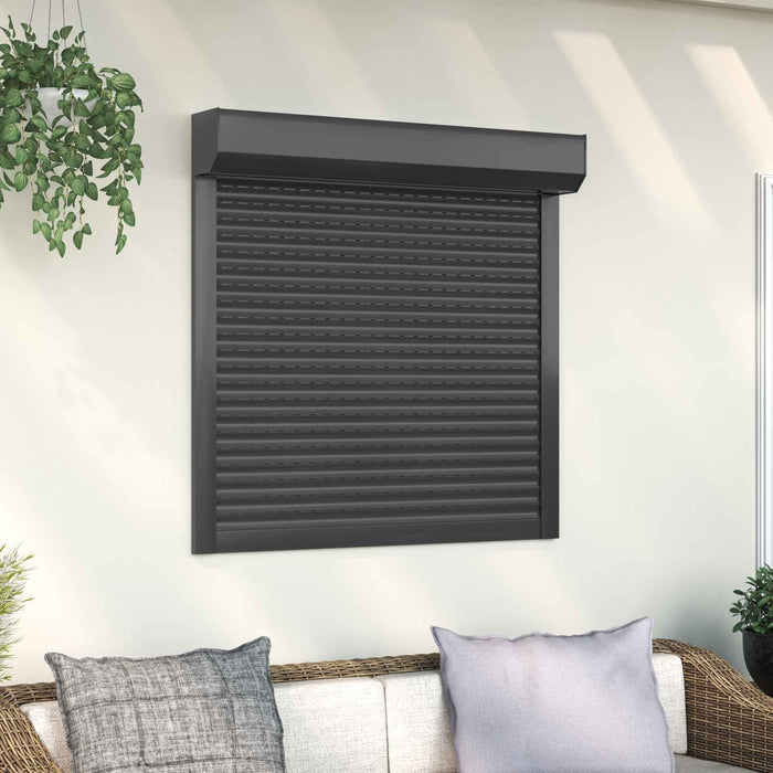 Obturator rulant Antracit 100 x 100 cm Aluminiu și Poliuretan WALTI