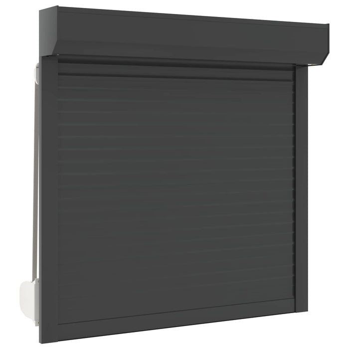 Obturator rulant Antracit 100 x 100 cm Aluminiu și Poliuretan WALTI