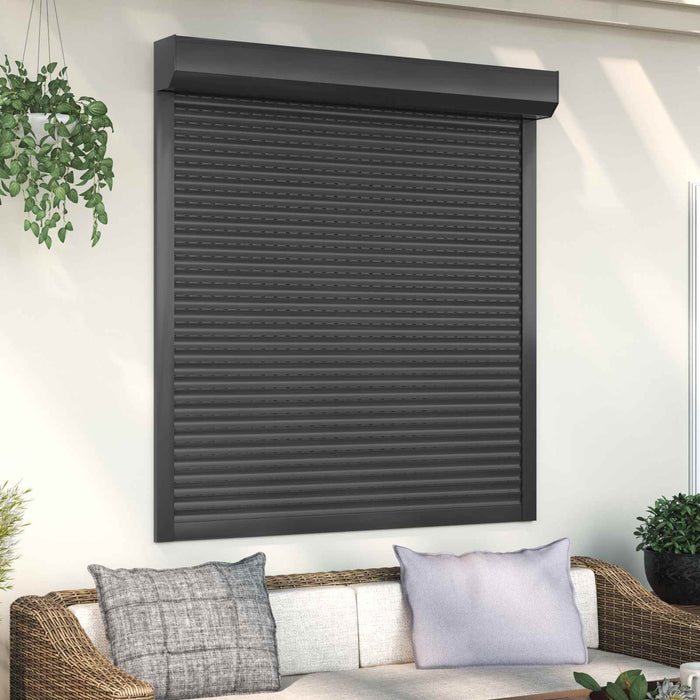 Obturator rulant Antracit 130 x 140 cm Aluminiu și Poliuretan WALTI