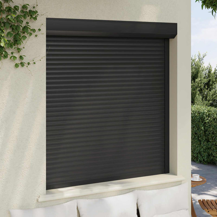 Obturator rulant Antracit 130 x 140 cm Aluminiu și Poliuretan WALTI
