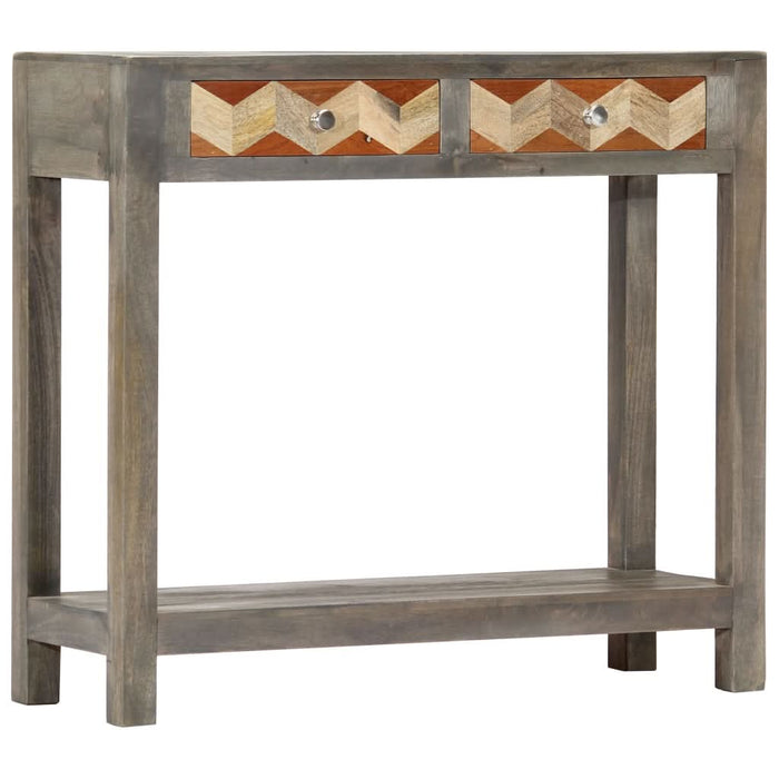 Masă consolă, gri, 86 x 30 x 76 cm, lemn masiv de mango - WALTI WALTI