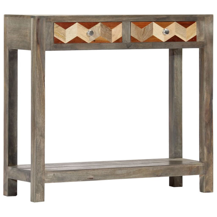 Masă consolă, gri, 86 x 30 x 76 cm, lemn masiv de mango - WALTI WALTI