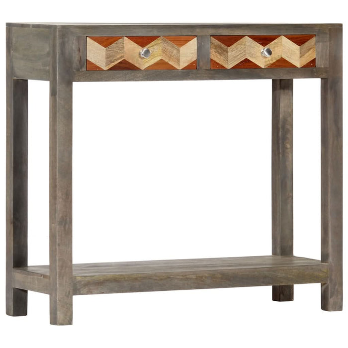 Masă consolă, gri, 86 x 30 x 76 cm, lemn masiv de mango - WALTI WALTI