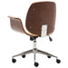 Scaun de birou, crem, lemn curbat și piele ecologică - WALTI WALTI