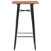 Set mobilier de bar, 3 piese, negru, oțel - WALTI WALTI