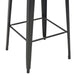 Set mobilier de bar, 3 piese, negru, oțel - WALTI WALTI