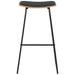 Set mobilier de bar, 3 piese, negru, oțel - WALTI WALTI