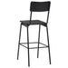 Set mobilier de bar, 3 piese, negru, oțel - WALTI WALTI