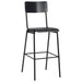 Set mobilier de bar, 3 piese, negru, oțel - WALTI WALTI