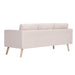 Set de canapele, 2 piese, crem, material textil - WALTI WALTI