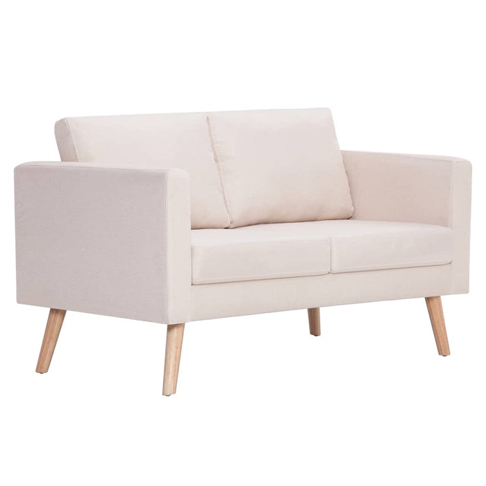 Set de canapele, 2 piese, crem, material textil - WALTI WALTI