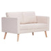 Set de canapele, 2 piese, crem, material textil - WALTI WALTI