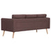 Set de canapele, 2 piese, maro, material textil - WALTI WALTI