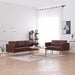 Set de canapele, 2 piese, maro, material textil - WALTI WALTI