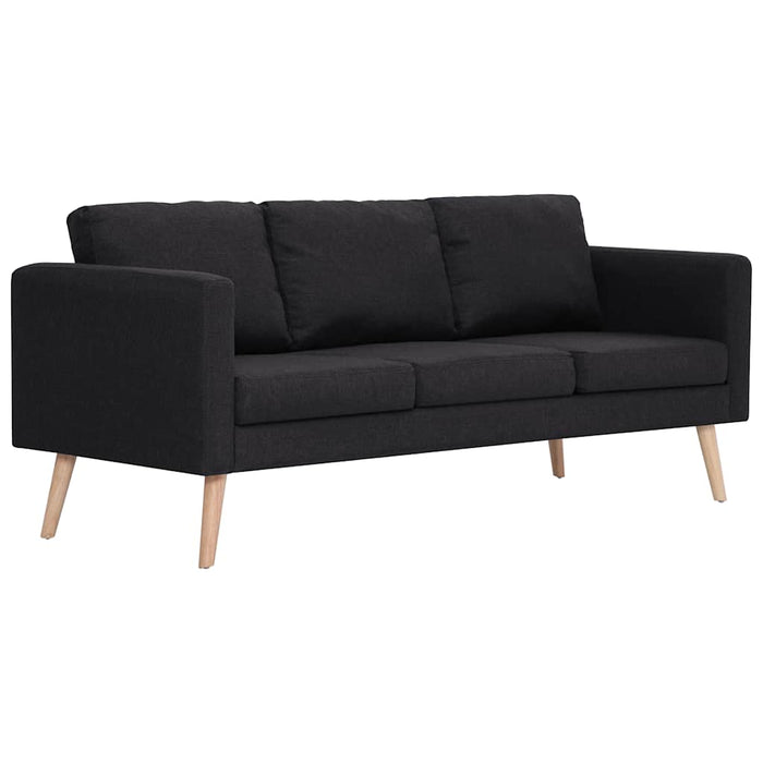 Set canapele, 2 piese, negru, material textil - WALTI WALTI