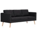 Set canapele, 2 piese, negru, material textil - WALTI WALTI