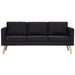Set canapele, 2 piese, negru, material textil - WALTI WALTI