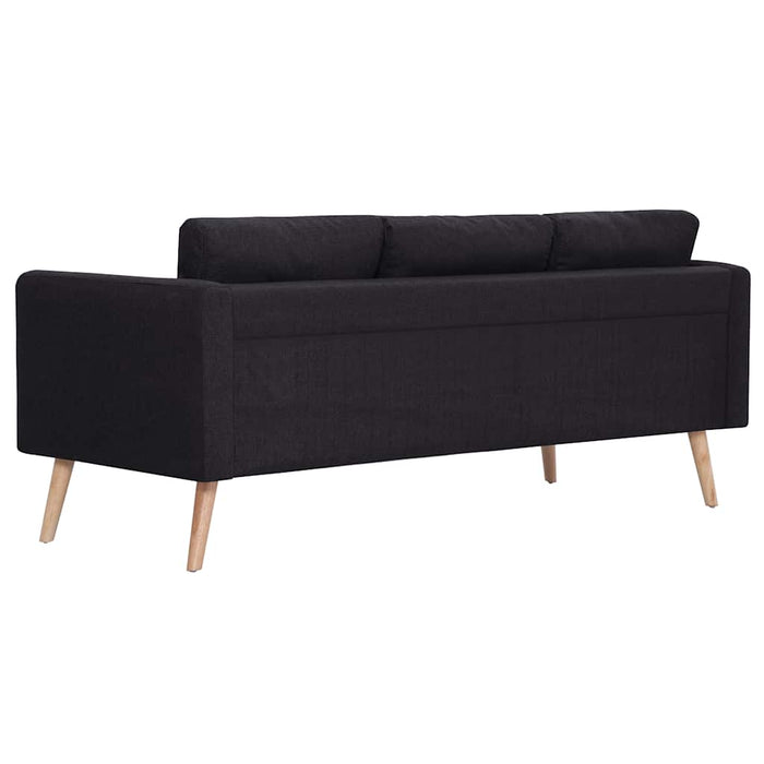 Set canapele, 2 piese, negru, material textil - WALTI WALTI
