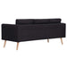 Set canapele, 2 piese, negru, material textil - WALTI WALTI