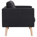 Set canapele, 2 piese, negru, material textil - WALTI WALTI