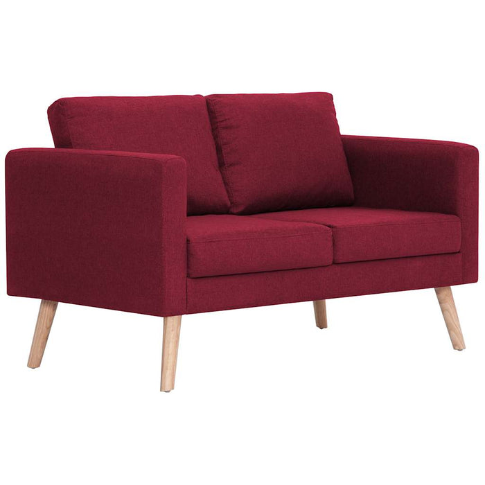 Set de canapele, 2 piese, bordo, material textil - WALTI WALTI