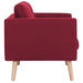 Set de canapele, 2 piese, bordo, material textil - WALTI WALTI