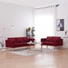 Set de canapele, 2 piese, bordo, material textil - WALTI WALTI