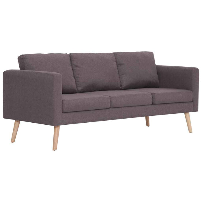 Set de canapele, 2 piese, gri taupe, material textil WALTI