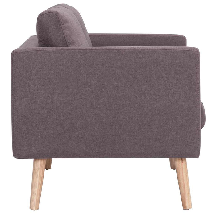 Set de canapele, 2 piese, gri taupe, material textil WALTI