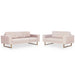 Set de canapele, 2 piese, crem, material textil - WALTI WALTI