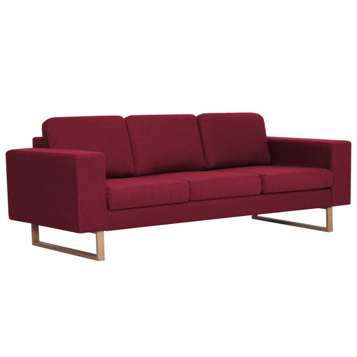 Set de canapele, 2 piese, bordo, material textil - WALTI WALTI