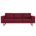 Set de canapele, 2 piese, bordo, material textil - WALTI WALTI