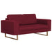 Set de canapele, 2 piese, bordo, material textil - WALTI WALTI