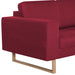 Set de canapele, 2 piese, bordo, material textil - WALTI WALTI
