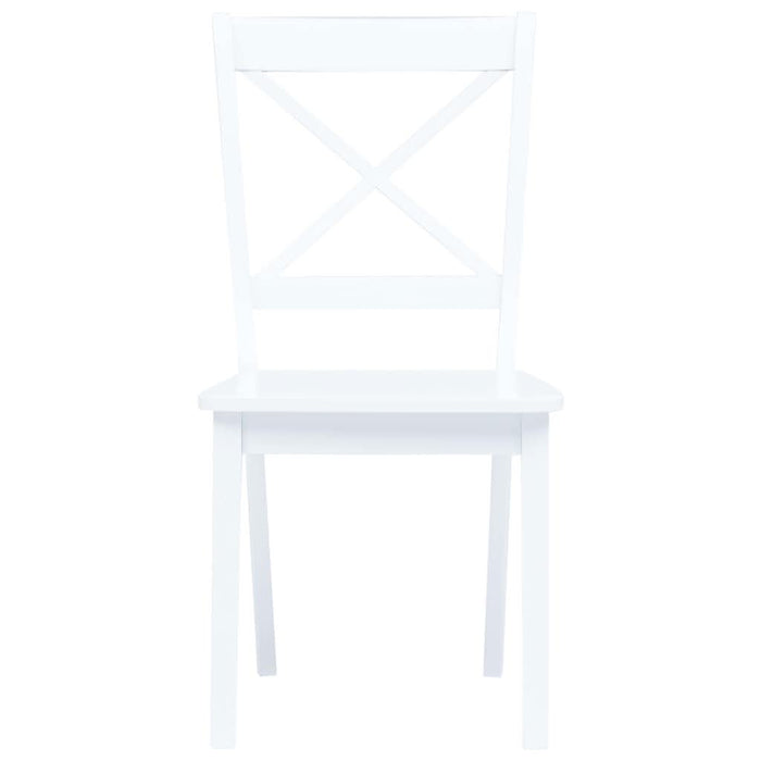 Set mobilier bucătărie, 5 piese, alb, lemn masiv de hevea - WALTI WALTI